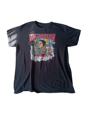 Vintage Run Travis Run Black Graphic Tee